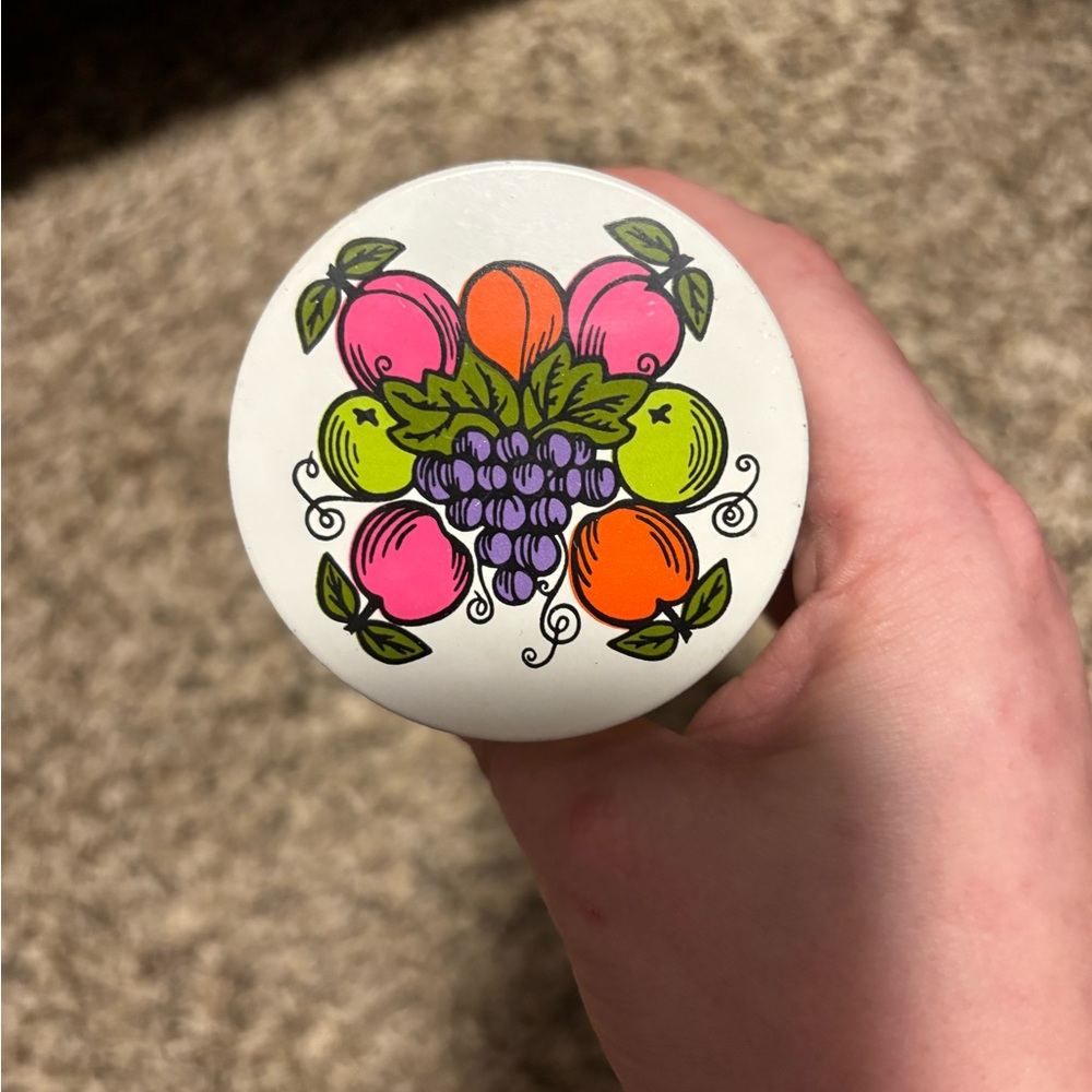 Vintage Ball Quilted Crystal Jelly Jar – Fruit Lid